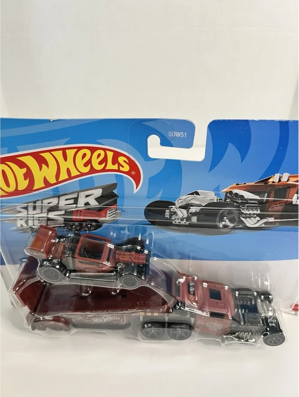 Hot Wheels 1:64 Super Rigs Rat Rig Car Truck Trailer Factory Sealed BDW51